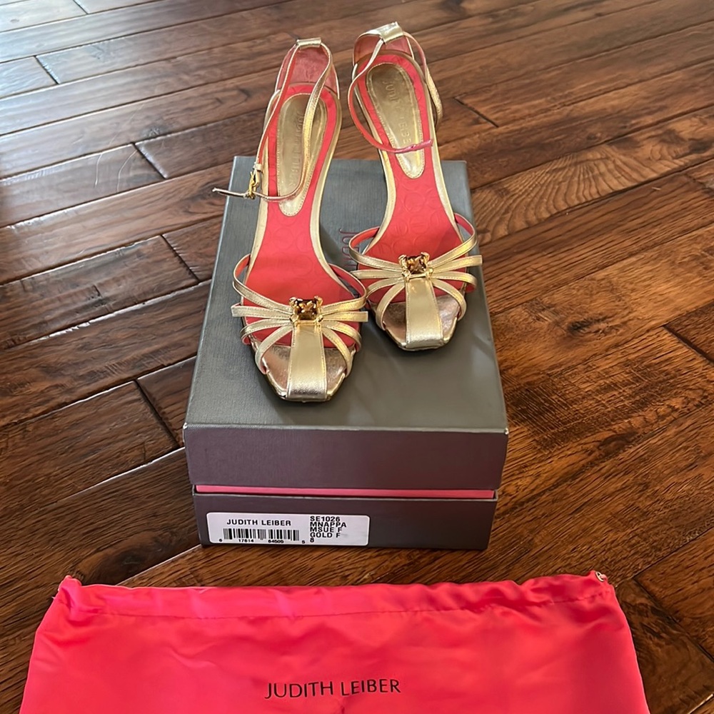 Judith Leiber Gold Dress Shoes